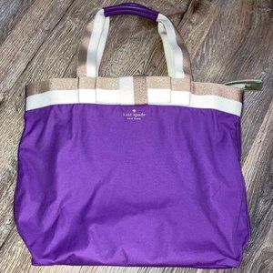 Kate Spade Purple Barrow Street Bon Shopper Tote